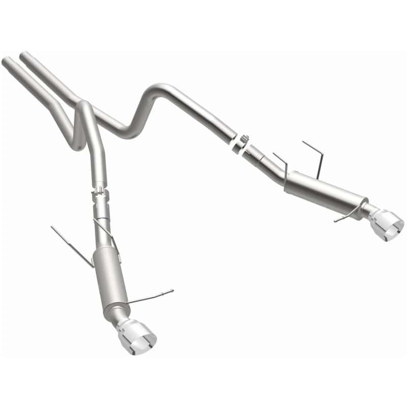 Magnaflow — Magnaflow 2014 Ford Mustang V6 3.7L Comp Series Dual Split Rear Polished Stainless C/B Perf Exhaust
Cat-Back - view 6