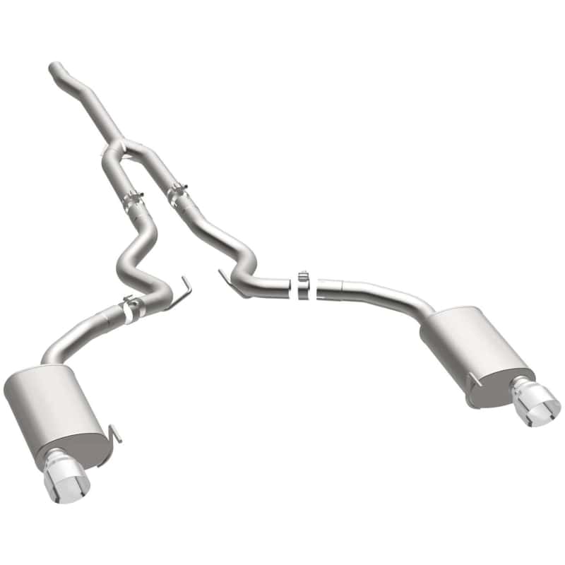 Magnaflow — MagnaFlow Cat Back, SS, 2.5in, Street, Dual Split Polished 4.5in Tips 2015 Ford Mustang Ecoboost
Cat-Back - view 27