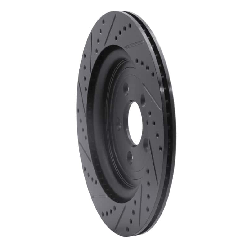 R1 Concepts — R1 13-19 Ford Flex Rear Right Drilled & Slotted Black Brake Rotor
R1 Brake Rotor Drill - view 4