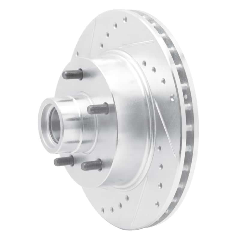 R1 Concepts — R1 1970-1981 Buick Estate Wagon Front Left Drilled & Slotted Silver Brake Rotor
R1 Brake Rotor Drill - view 2