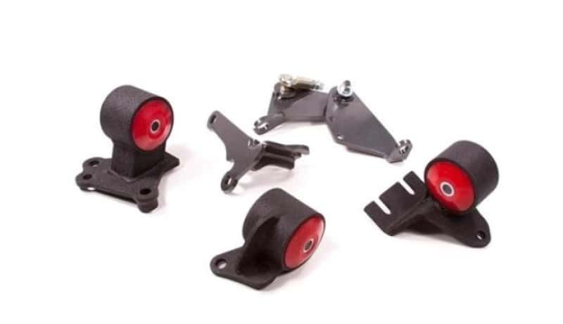 Innovative Mounts — Innovative 90-91 Integra / 92-93 GS-R B-Series Conversion Blk Steel Mounts 60A Bushings w/o Actuator - view 2