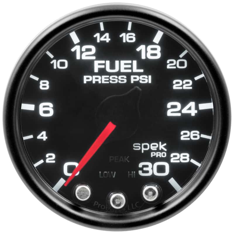 AutoMeter — Autometer Spek-Pro Gauge Fuel Press 2 1/16in 30psi Stepper Motor W/Peak & Warn Blk/Smoke/Blk
GA 2" FP 30 BSB SPEK - view 2