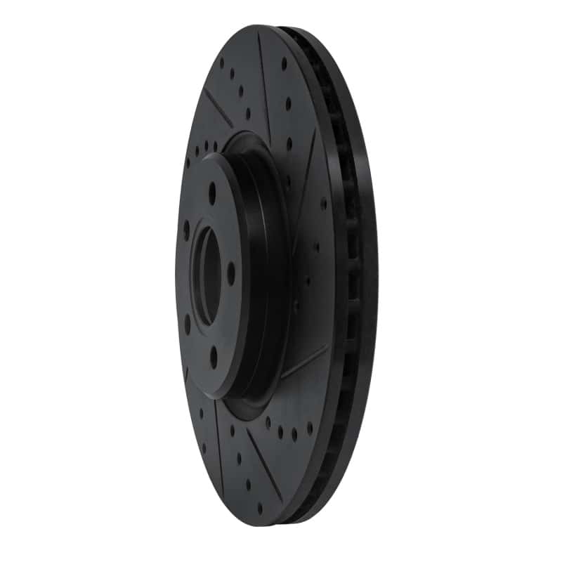 R1 Concepts — R1 04-19 Ford Transit Connect Front Right Drilled & Slotted Black Brake Rotor
R1 Brake Rotor Drill - view 2