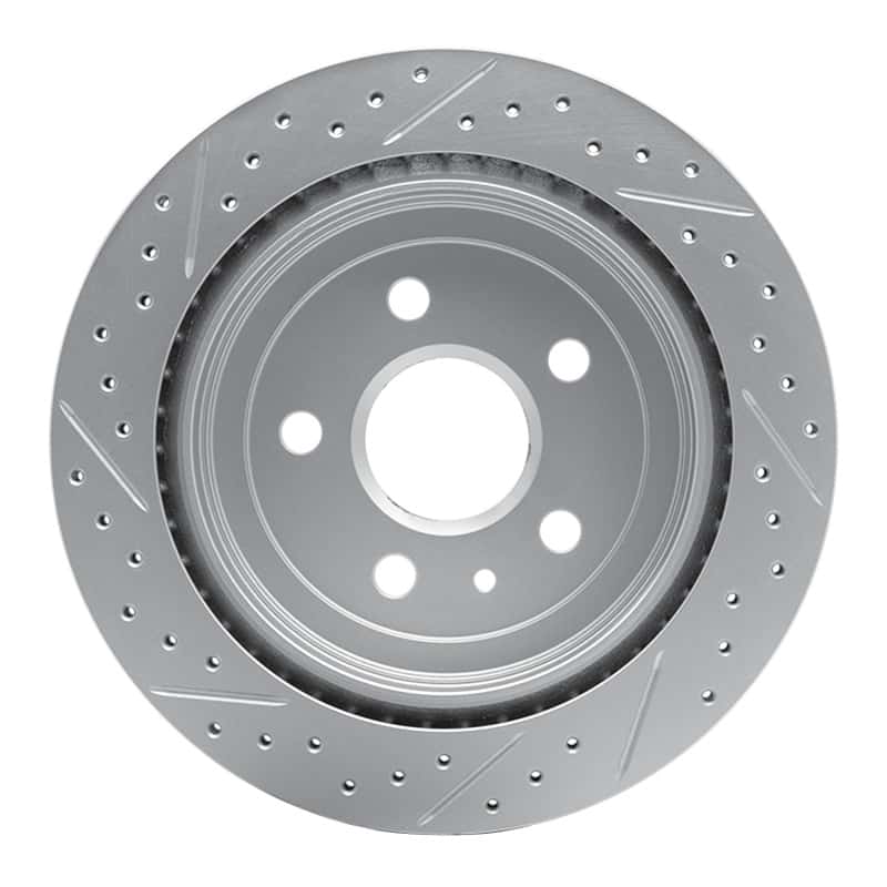 R1 Concepts — R1 08-19 Cadillac Cts Rear Right Drilled & Slotted Geo-Carbon Rotor - view 5