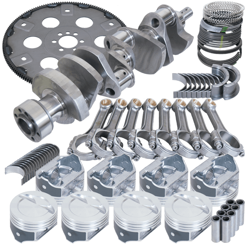 Eagle — Eagle Chevy 350 1Pc 3.750in Crank 5.700in I-Beam Rod 4.060in Pistons Eagle 168 Tooth FP Bal Assembly
Bal Street Perf Assy - view 1