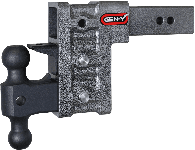 GEN-Y Hitch — Gen-Y Mega Duty 2.5in Shank 6in Drop 3K TW 21K Hitch w/GH-061 Dual-Ball/GH-062 Pintle Lock
Drop Hitch - view 2