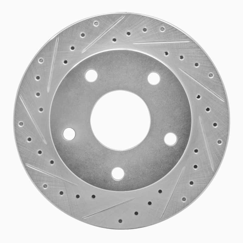 R1 Concepts — R1 94-99 Dodge Ram 1500 Pickup Front Left Drilled & Slotted Silver Brake Rotor
R1 Brake Rotor Drill - view 1