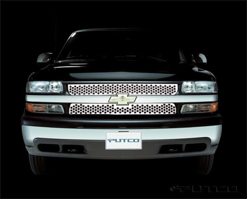 Putco — Putco 99-00 Chevrolet Silverado LD Punch Stainless Steel Grilles
Grille Insert - view 1