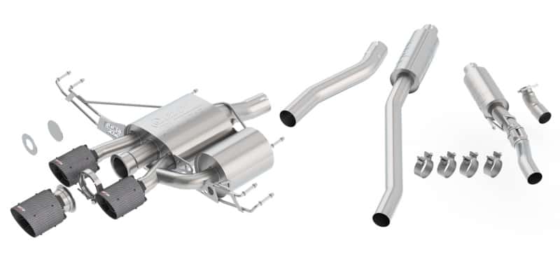 Borla — Borla 17-18 Honda Civic Type R 2.0L 2.75in Atak Adjustable Catback Exhaust (Carbon Fiber Black Tip)
Cat-Back System - view 1