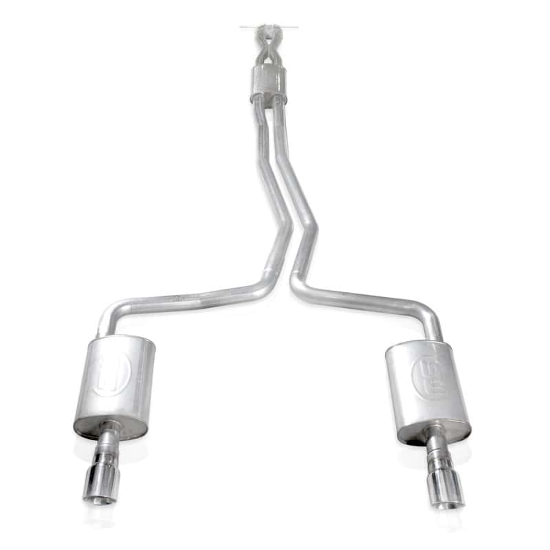 Stainless Works — Stainless Works 2010-18 Ford Taurus SHO V6 2-1/2in Catback Chambered Mufflers X-Pipe
Exhaust System - view 2
