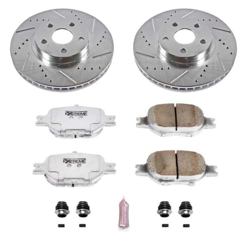 PowerStop — Power Stop 05-10 Scion tC Front Z26 Street Warrior Brake Kit - view 1