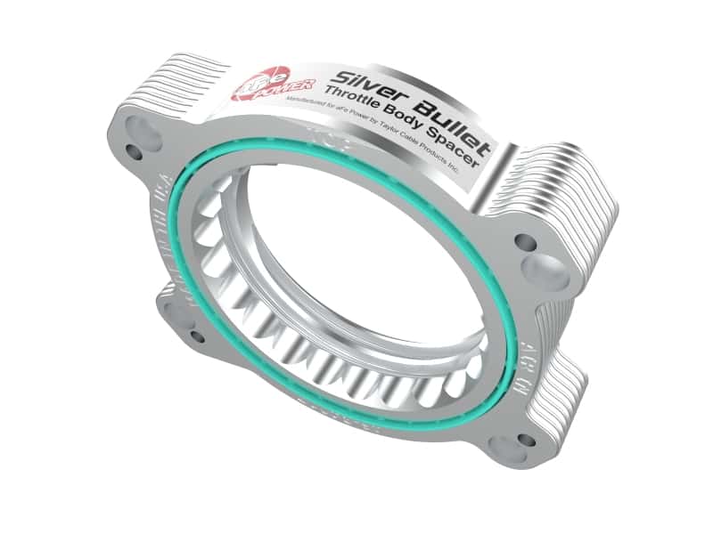 aFe — aFe 2020 Vette C8 Silver Bullet Aluminum Throttle Body Spacer Works w/ Factory Intake Only - Silver
Throttle Body Spacer - view 7