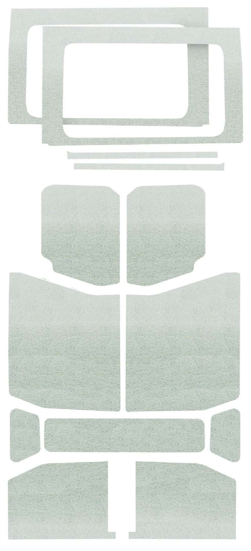 DEI — DEI 18-23 Jeep Wrangler JL 4-Door Boom Mat Complete Headliner Kit - 13 Piece - White
Sound Dampening Kit - view 7
