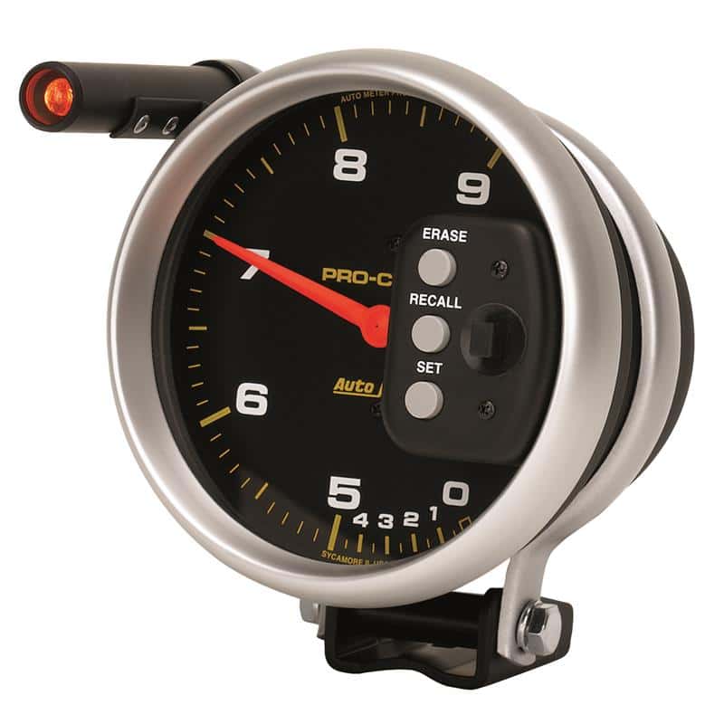 AutoMeter — Autometer Pro-Comp 5 inch 9000 RPM Dual Range w/ Shift-Lite and Memory Tach
5" TACH, 9,000 RPM, - view 4