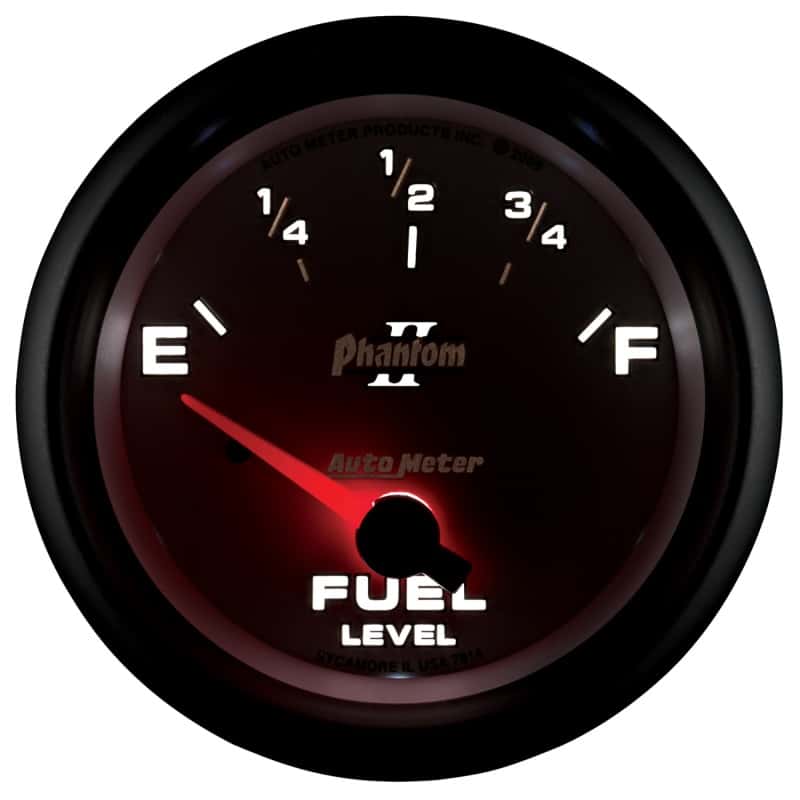 AutoMeter — AutoMeter Gauge Fuel Level 2-5/8in. 0 Ohm(e) to 90 Ohm(f) Elec Phantom II
2-5/8" FUEL LEVEL, 0 - view 10