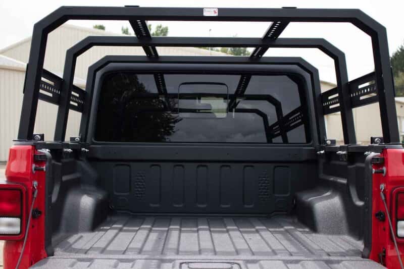 Fishbone Offroad — Fishbone Offroad 20+ Jeep Gladiator Bed Rack Full Tackle Rack - Black Powdercoat - view 7