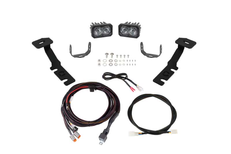 Diode Dynamics — Diode Dynamics 19-25 Toyota RAV4 C2 2.0 LED Ditch Light Kit - Pro White Combo/Driving - view 1