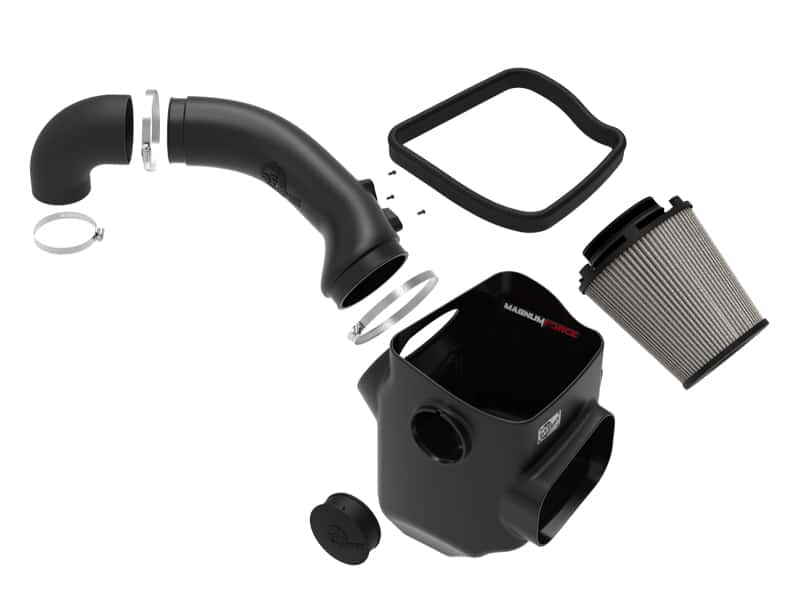 aFe — aFe Magnum FORCE Stage-2 Cold Air Intake System w/ Pro DRY S Media 16-19 Nissan Titan XD V8-5.0L(td)
Magnum FORCE Intake - view 5