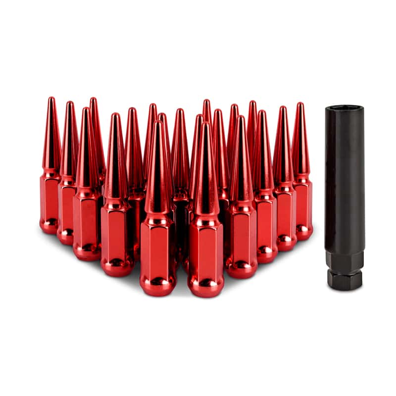 Mishimoto — Mishimoto Steel Spiked Lug Nuts M12x1.5 20pc Set - Red
Spiked Lug Nuts - view 1