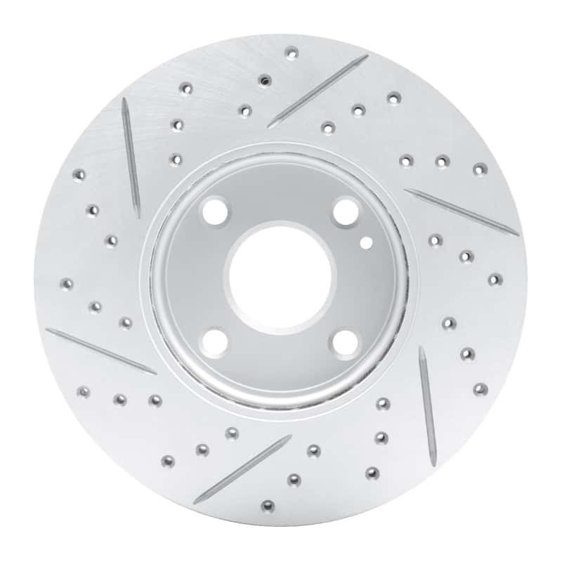 R1 Concepts — R1 16-25 Mazda 2 (Mexico) Front Right Drilled & Slotted Geo-Carbon Rotor - view 5