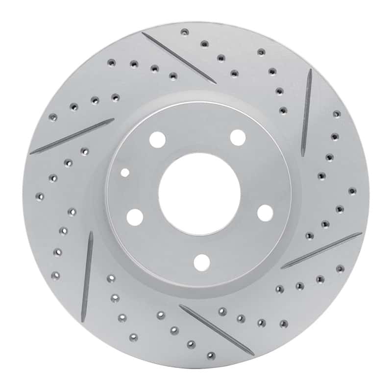 R1 Concepts — R1 13-19 Mazda Cx-5 Front Right Drilled & Slotted Geo-Carbon Rotor - view 1