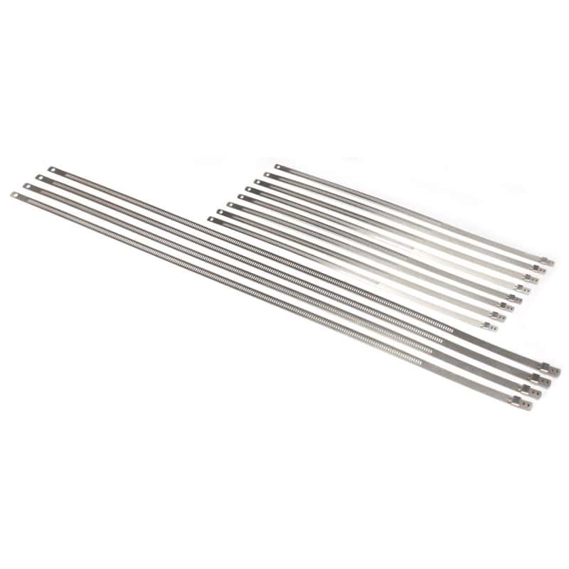 DEI — DEI Stainless Steel Positive Locking Tie Eight 1/4in (7mm) x 9in and Four 7mm x 20in
Heat Shield Tie - view 7