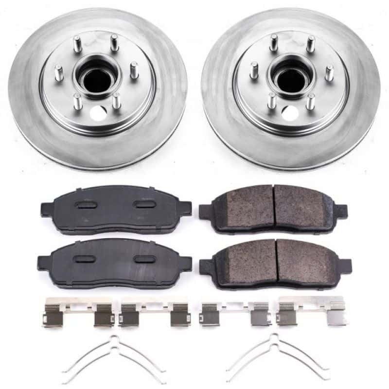 PowerStop — Power Stop 06-08 Lincoln Mark LT Front Z17 Coated Brake Kit - view 1