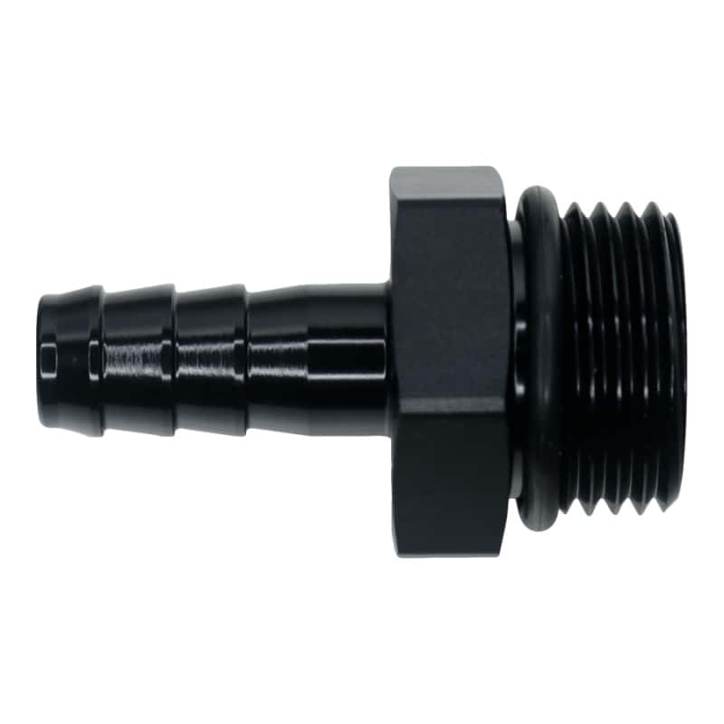 DeatschWerks — DeatschWerks 10AN ORB Male to 3/8in Male Triple Barb Fitting (Incl O-Ring) - Anodized Matte Black
Lines & Fittings - view 1