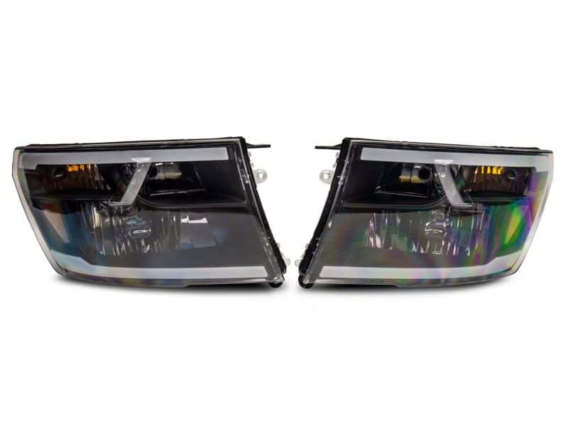 Raxiom — Raxiom 09-18 Dodge RAM 1500/2500/3500 Axial Headlights w/ SEQL LED Bar- Blk Housing (Clear Lens)
Headlights - view 2