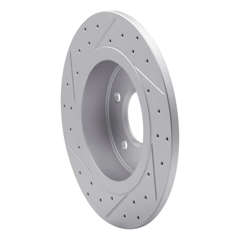 R1 Concepts — R1 06-11 Buick Lucerne Rear Right Drilled & Slotted Geo-Carbon Rotor - view 4