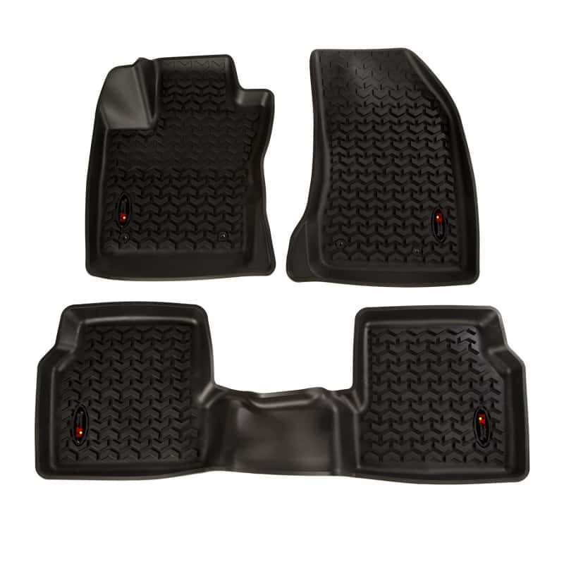 Rugged Ridge — Rugged Ridge Floor Liner Front/Rear Black 2018-2019 Jeep Compass
Floor Mat Set - view 1