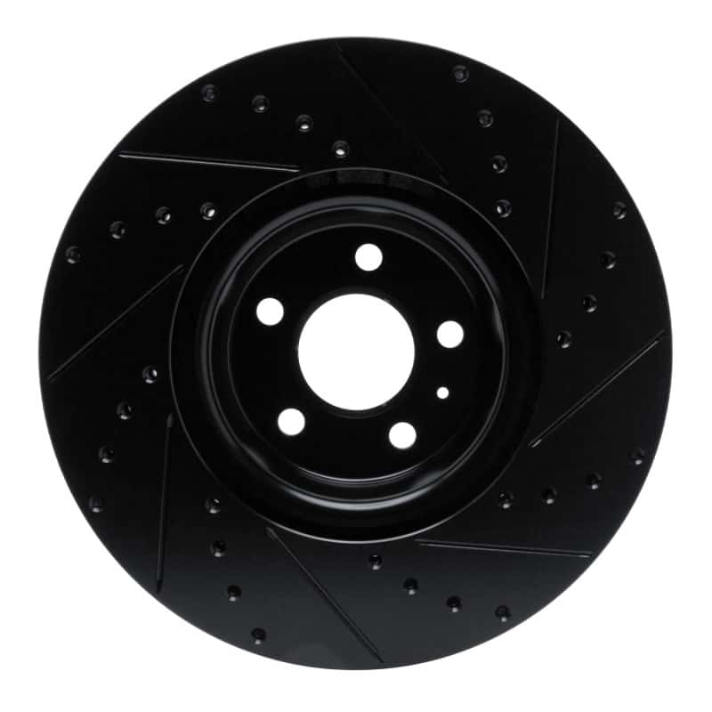 R1 Concepts — R1 2018-2025 Audi S5 Sportback Front Left Drilled & Slotted Black Brake Rotor
R1 Brake Rotor Drill - view 5