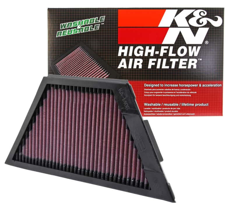 K&N Engineering — K&N Kawasaki ZX1rR Ninja/ZZR1400/1400GTR/ZX14R 11.25in O/S L x 4.75in O/S W Replacement Air Filter
Air Filter - view 5