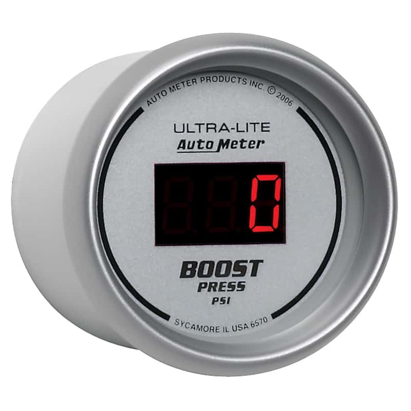 AutoMeter — Autometer Ultra-Lite 2-1/16in 5-60 PSI Digital Boost Pressure Gauge - Silver
2-1/16" BOOST, 0-60 - view 4