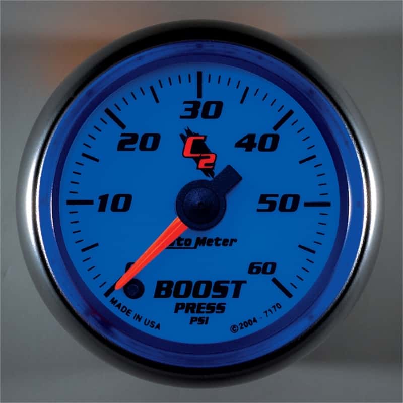 AutoMeter — AutoMeter Gauge Boost 2-1/16in. 60PSI Digital Stepper Motor C2
GA 2" BST 60 STPR C2 - view 4