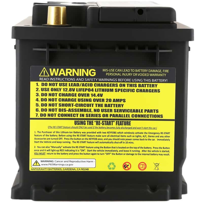 Antigravity Batteries — Antigravity H7/Group 94R Lithium Car Battery w/Re-Start - view 4