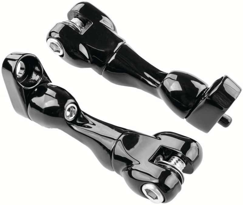 Kuryakyn — Kuryakyn Adjustable Passenger Peg Mounts for Harley-Davidson Gloss Black - view 1