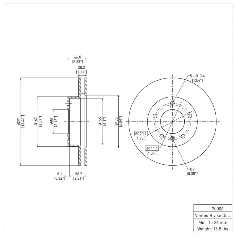 DFC — DFC 90-97 Jaguar XJ6 Front Brake Rotor
DFC Brake Rotor - view 6
