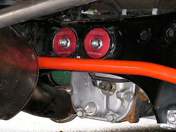 Perrin Performance — PERRIN 08-14 Subaru WRX/STI / 08-11 Impreza / 09-13 Forester XT Differential Subframe Lockdown Syst - view 4