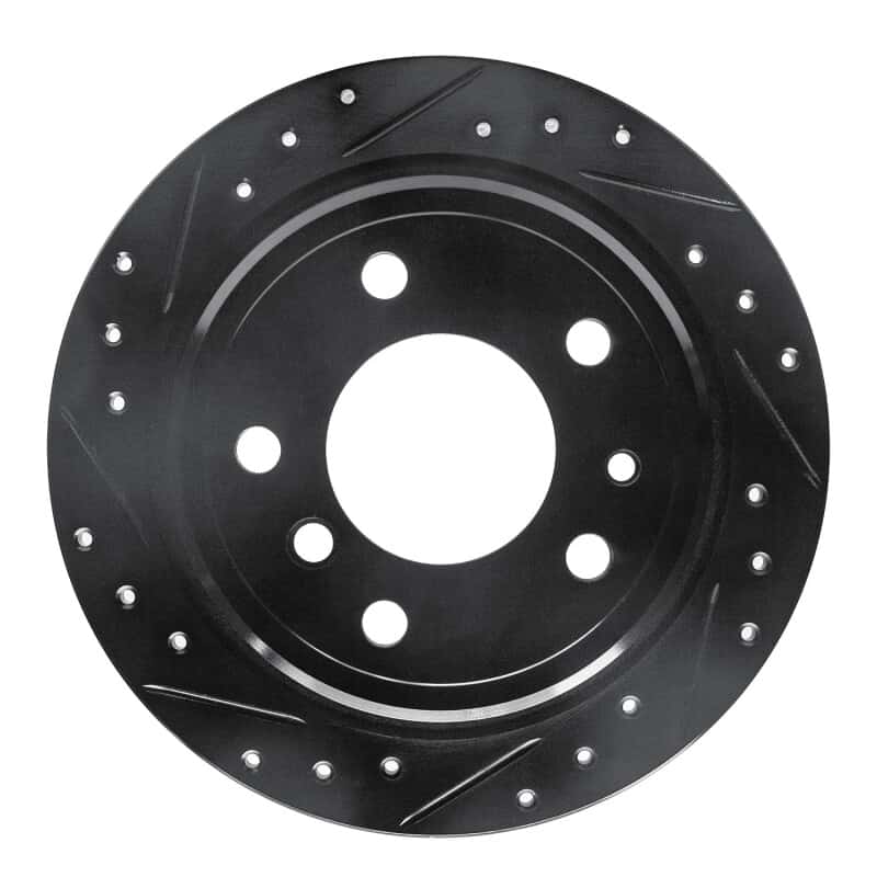 R1 Concepts — R1 81-86 BMW 735I Rear Left Drilled & Slotted Black Brake Rotor
R1 Brake Rotor Drill - view 1