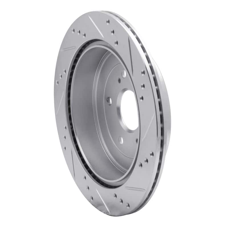 R1 Concepts — R1 09-17 Suzuki Grand Vitara Rear Left Drilled & Slotted Silver Brake Rotor
R1 Brake Rotor Drill - view 4