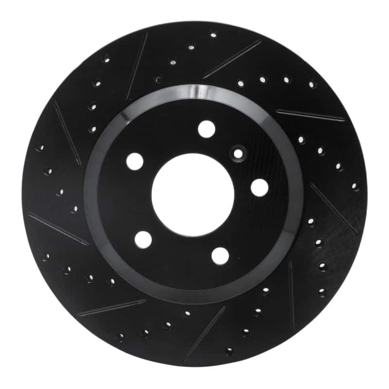 R1 Concepts — R1 06-16 Buick Lucerne Front Left Drilled & Slotted Black Brake Rotor
R1 Brake Rotor Drill - view 1