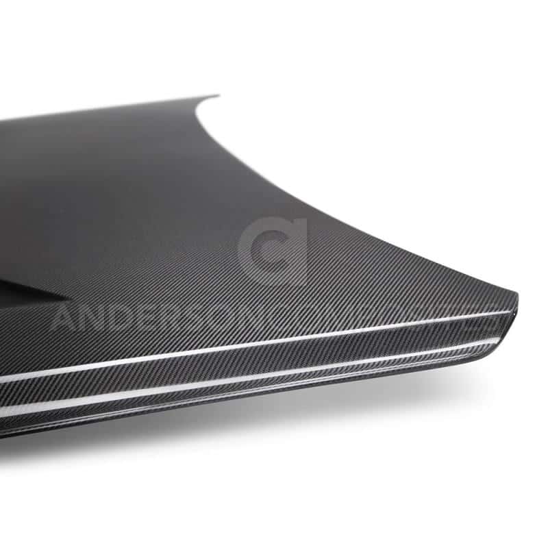 Anderson Composites — Anderson Composites 15-17 Ford Mustang (Excl. GT350/GT350R) Type-TT Double Sided Hood - view 5