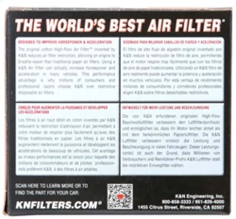K&N Engineering — K&N Universal Clamp-On Air Filter 2in FLG / 3-1/8in B / 2in T / 3in L
Universal Clamp-On A
Clamp-on Air Filter - view 6