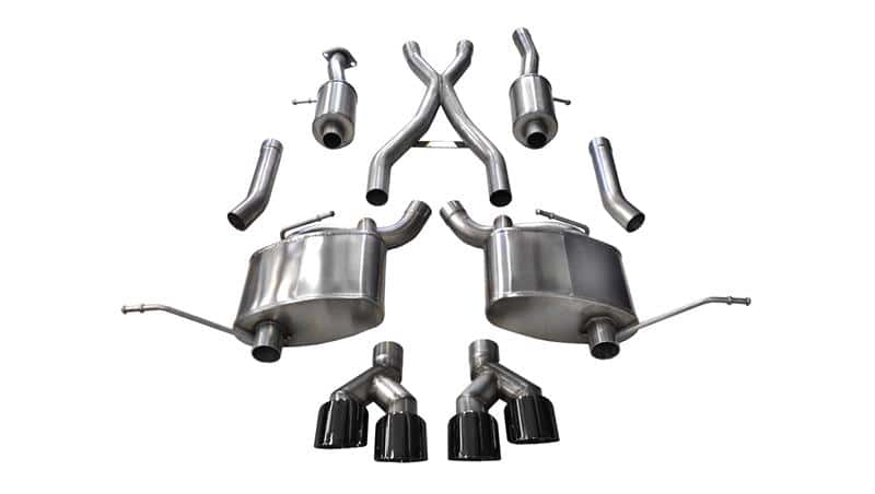 CORSA Performance — Corsa 2014-2021 Jeep Grand Cherokee Summit Edition Black 2.5in Dual Rear Exit Cat-Back Exhaust
Exhaust - view 2