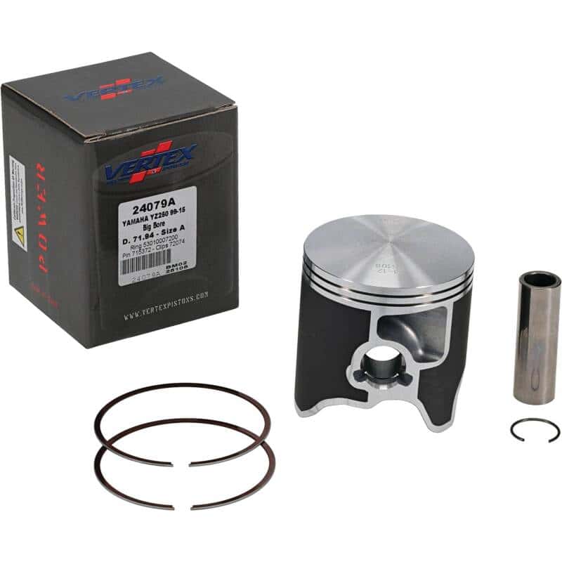 Vertex Pistons — Vertex Piston 22-23 Fantic Motor XX 250 250cc +5.6mm Cast Big Bore Piston Kit 72mm. 295cc. - view 2