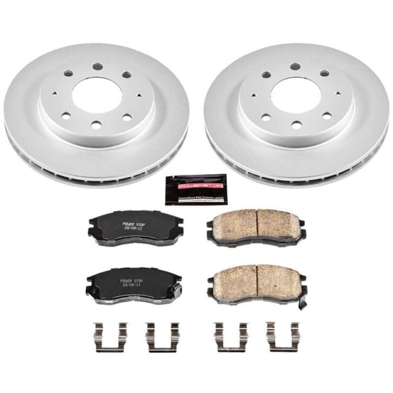 PowerStop — Power Stop 93-95 Eagle Summit Front Z17 Evolution Geomet Coated Brake Kit - view 1