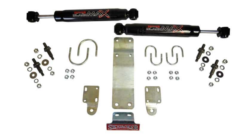 Skyjacker — Skyjacker 2007-2017 Jeep Wrangler (JK) (Use w/ OEM Tie Rods) Dual Steering Damper Kit w/ Black Max
Steering Damper Kit - view 1