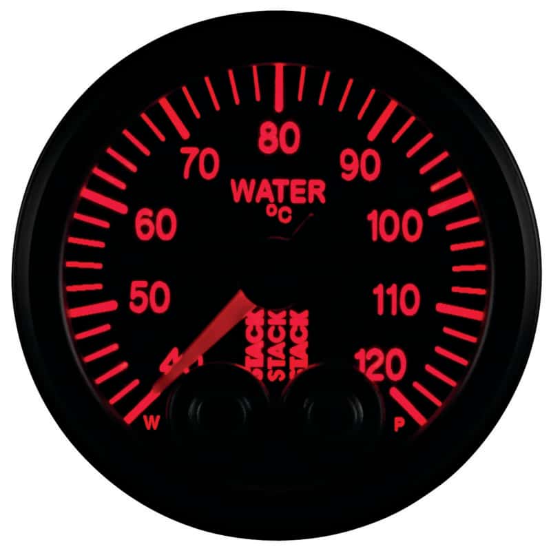 AutoMeter — Autometer Stack 52mm 40-120 Deg C 1/8in NPTF Male Pro-Control Water Temp Gauge - Black
Ga WTmp PC Blk 120C - view 9