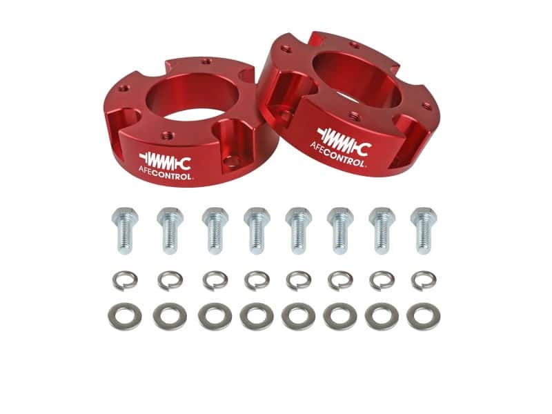 aFe — aFe CONTROL 1.875 IN Leveling Kit 22-23 Toyota Tundra - Red
Leveling Kit - view 2